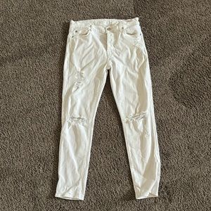 7 for all Mankind Josefina Ankle Jeans White